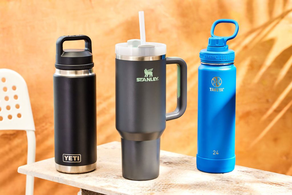 Water Bottles in Different Sizes and Styles