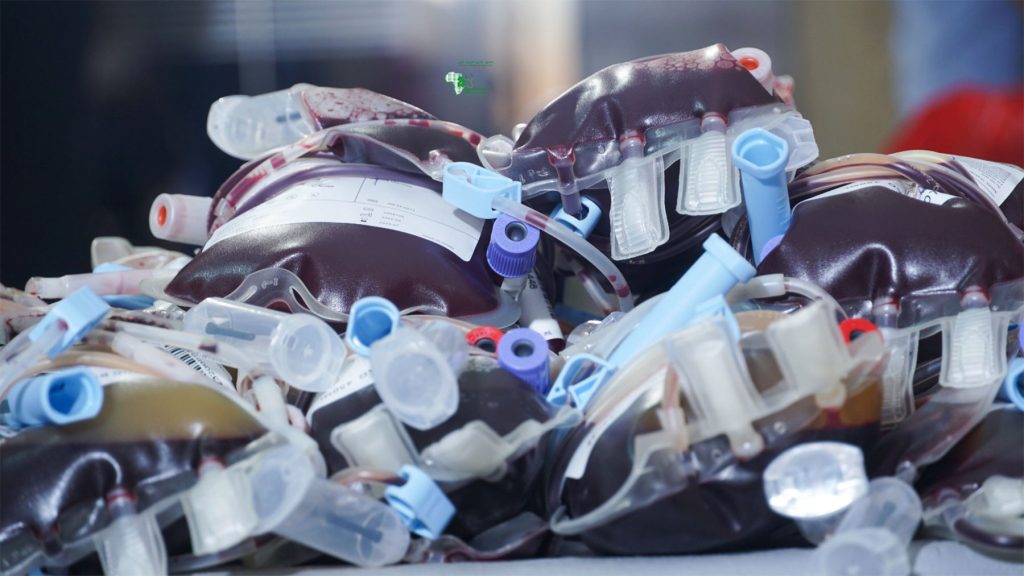 Blood Sample Units after the Blood Donation Process at East Africa Medical Center